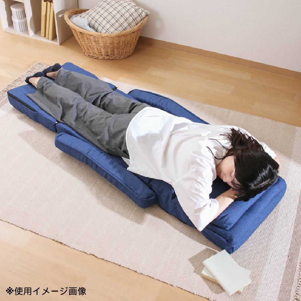 4WAY座椅子 グレー ブラウン ネイビー 布張り FB-CR-751（商品番号