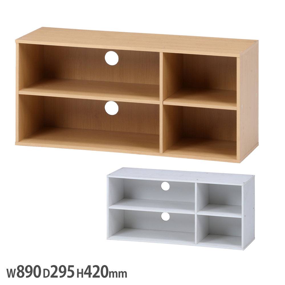 フリーラック5段 幅440×奥行350×高さ1455mm ブラウン ナチュラル