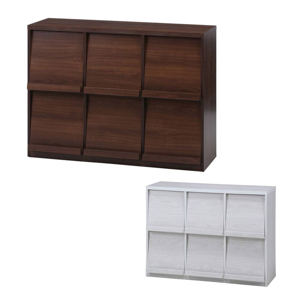 ディスプレイラック 2段 幅800×奥行298×高さ769mm S字 オープン