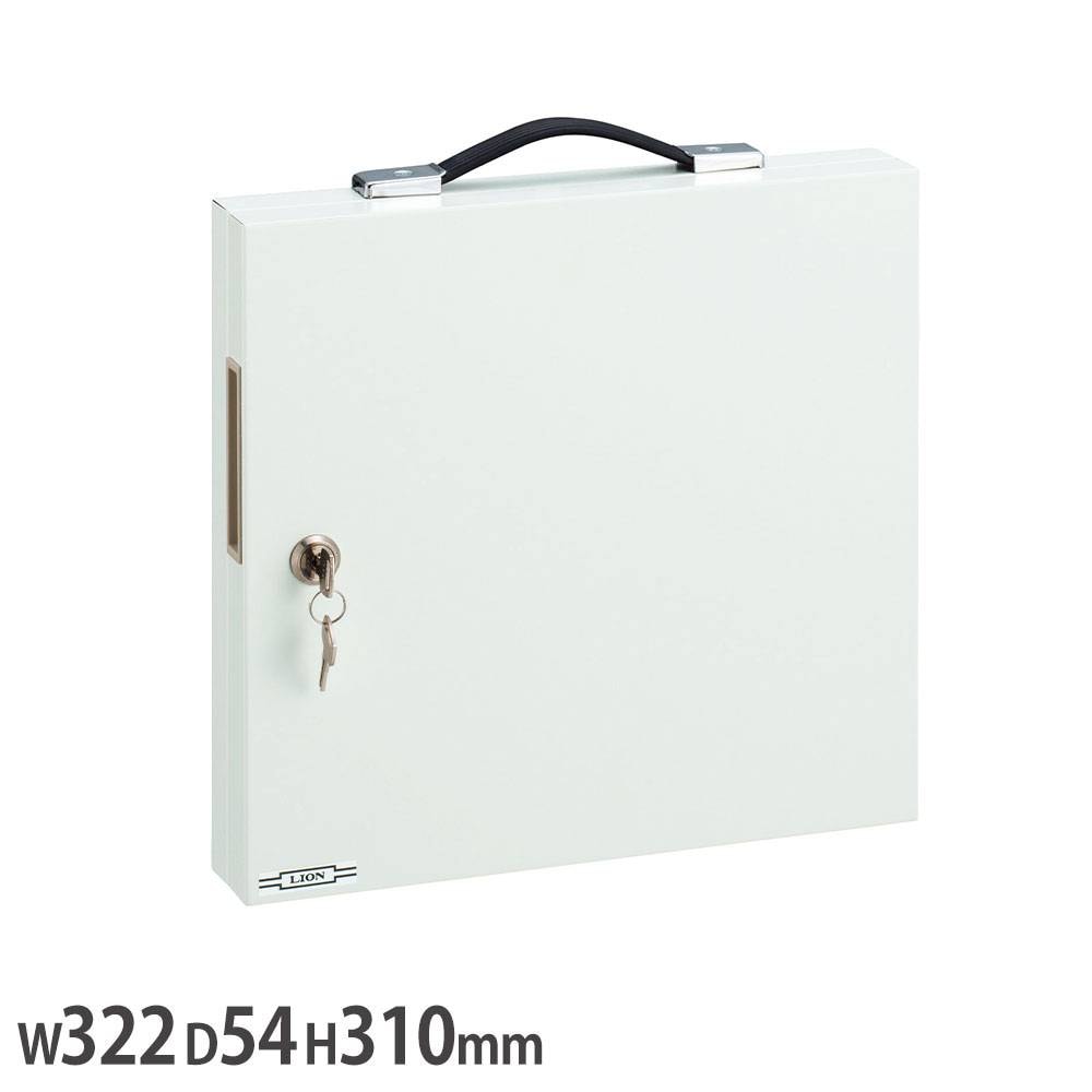 キーボックス ライオン事務器 No.40KB 幅322×奥行54×高さ310mm 壁掛け