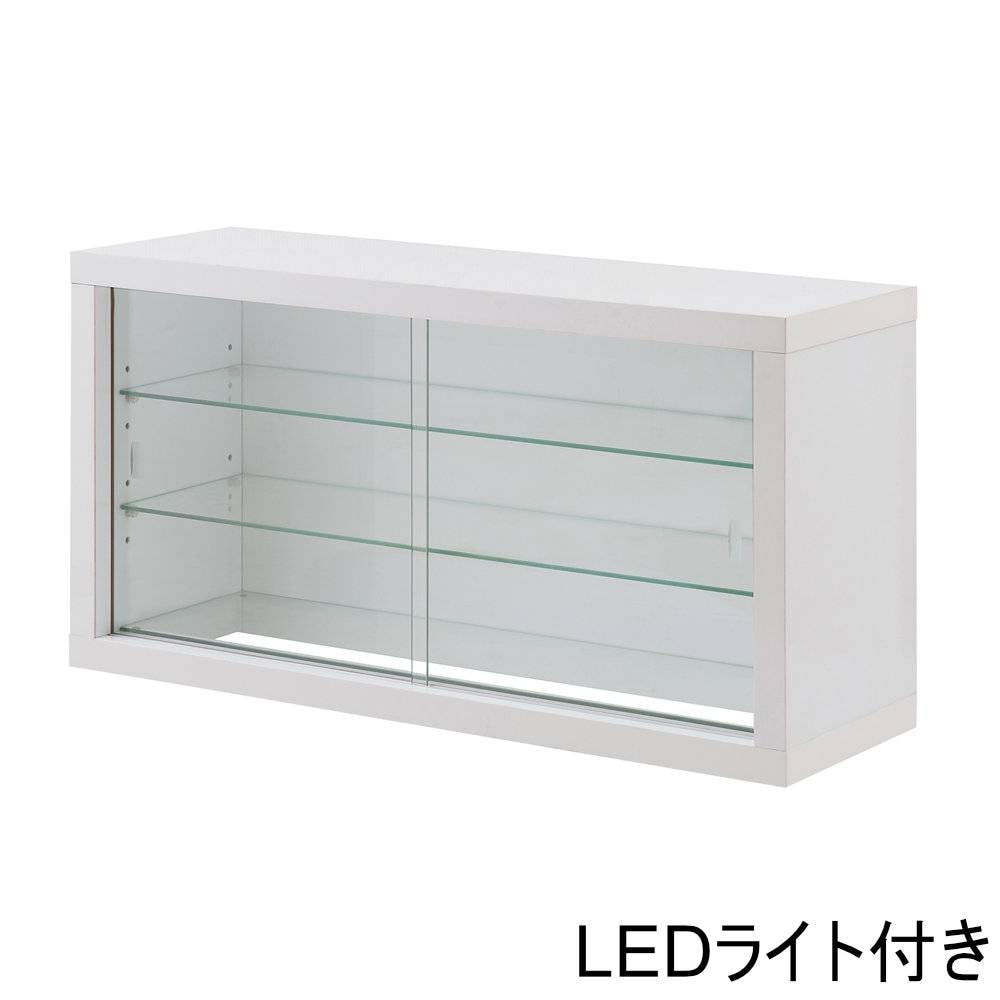 コレクションラック LEDライト 照明付き コレクションケース ガラス