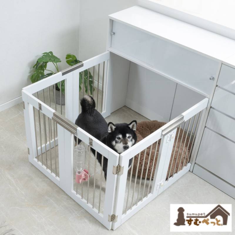ゲージ　サークル リッチェル（Richell） 犬用 サークル ケージ 伸縮 木製 犬 サークル