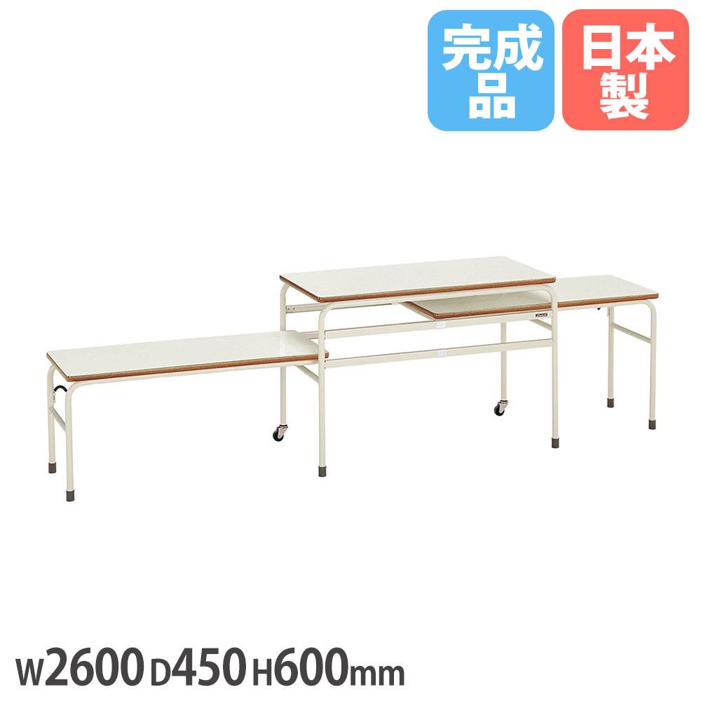 SSデスク 新JIS規格 幅650×奥行450mm 高さJIS2～6号 天板ライトグレー