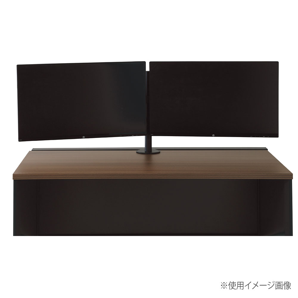 モニターアーム デュアル 奥行193×高さ402mm ブラック アーム MA02