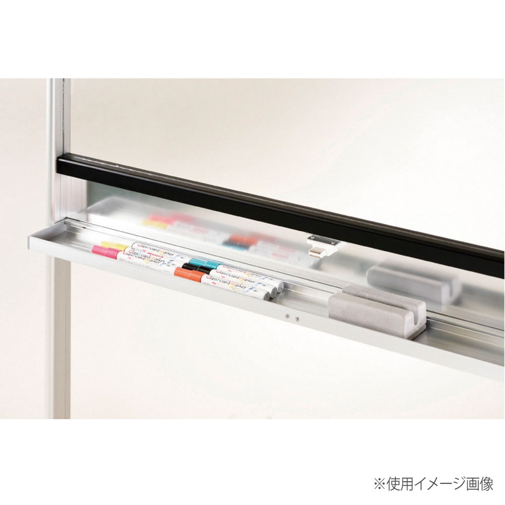 透明ボード横型 幅1229×奥行557×高さ1750mm ホワイトボード