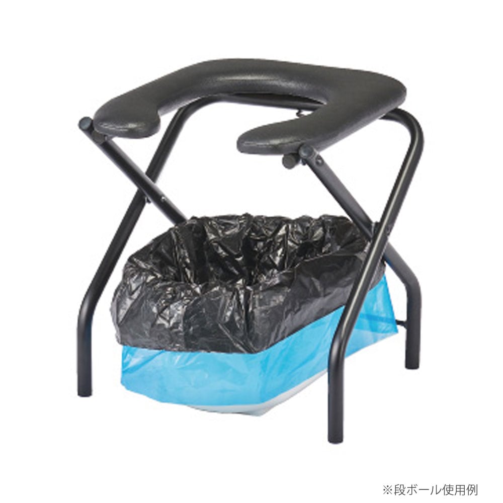 折りたたみチェアVNトイレ型 山崎産業 幅410×奥行407×高さ440mm 背なし