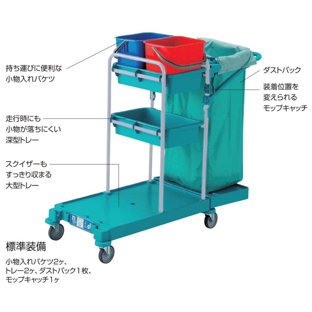 【Yuki様】専用・青/緑（各360g）≪リクエスト特割特価≫ TTSスーパーカートB 山崎産業 幅510×奥行1170×高さ1020mm グリーン