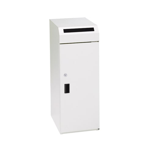 機密書類回収ボックス 幅300mm 奥行400mm 高さ800mm 鍵付き ゴミ箱