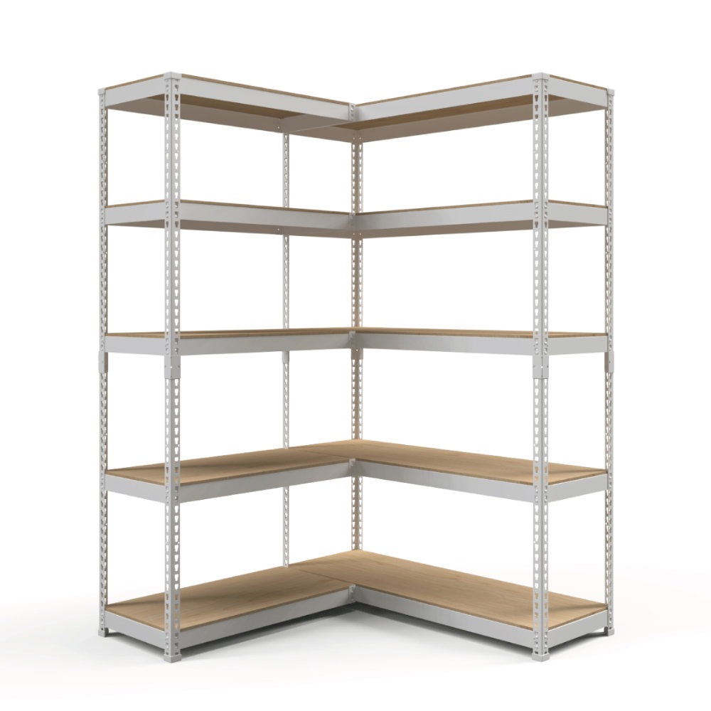 シェルフ 連結セット 幅81cm+幅121cm 5段+5段 スチールラック MK-C82N