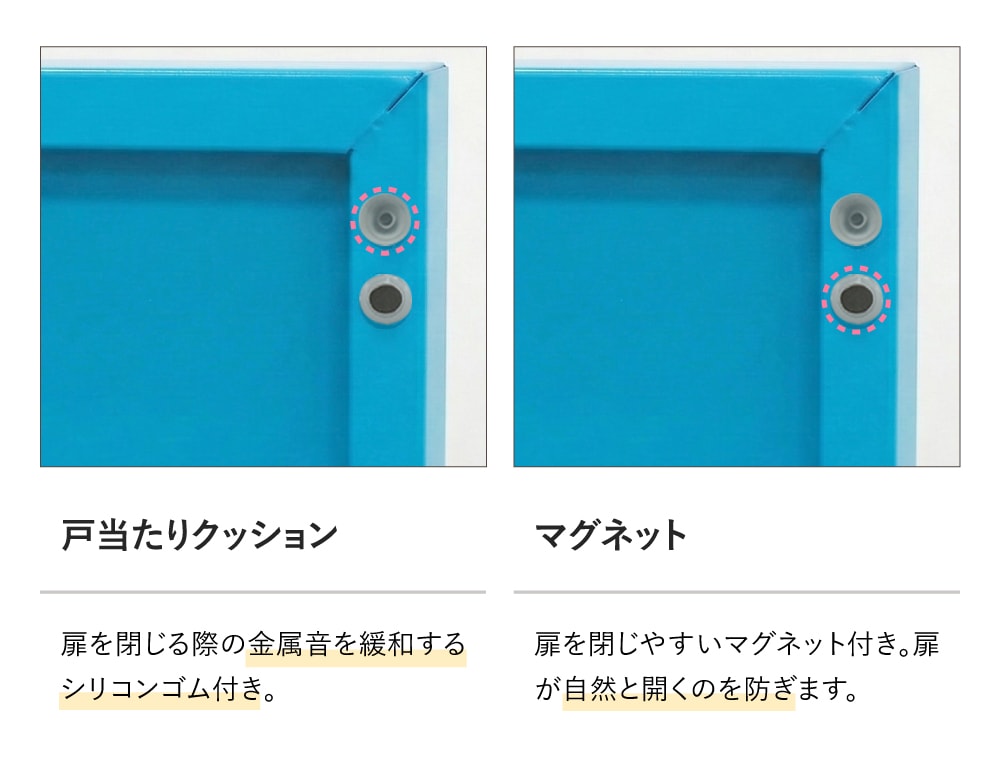 ロッカー ボックス 1人用 鍵付き 高さ450mm CUB-3545（商品番号：nf