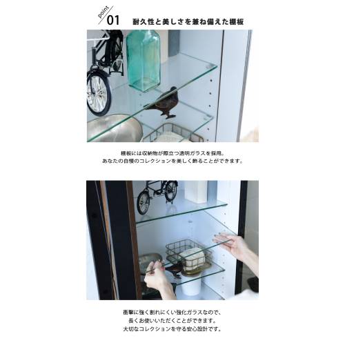 キャビネット コレクション ラック 5段 幅50 奥行33 高さ90