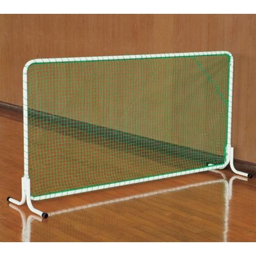 防球ネット 白 屋内外兼用 アルミ製 軽量 脚ゴム付き 体育館 室内