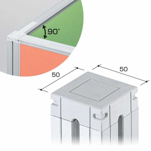 連結ポール 高さ1500mm L字 T字 十字 LPX-W15