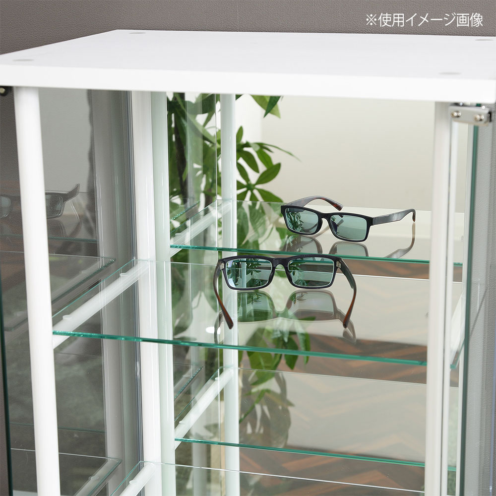 レグラス コレクションケース スタンド 4段 ミラータイプ TMG-G179WH