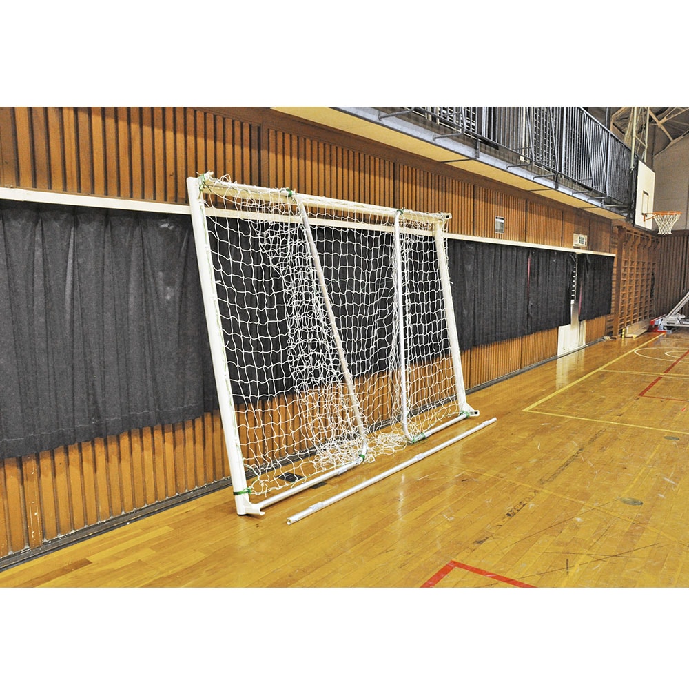 フットサル、サッカーゴール 2セット 公式サイズ フットサルゴール 3m×2m 2台セット 公式サイズ 組み立て式 クッション