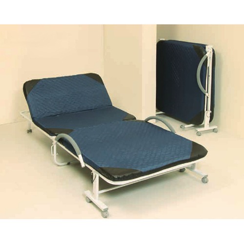○折りたたみ移動ベッド②（紺色・リクライニング） 【公式通販】