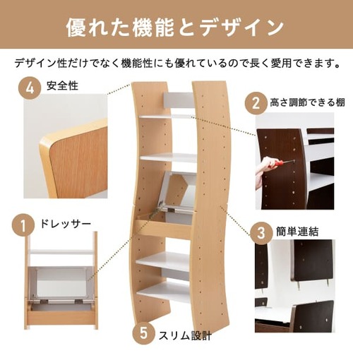 ドレッサーデスク 化粧台 ドレッサーテーブル FWD-0210（商品