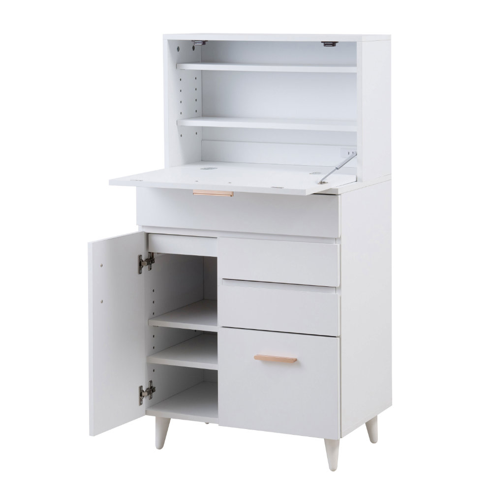 ドレッサー デスク 幅60cm 化粧台 PCデスク fy-0263（商品番号：15-fy