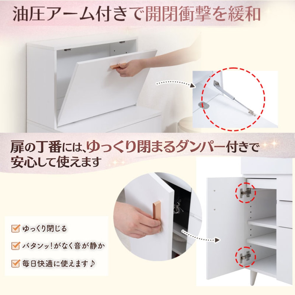 ドレッサー デスク 幅60cm 化粧台 PCデスク fy-0263（商品番号：15-fy