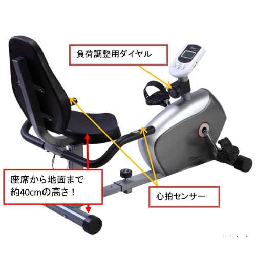 リカンベントバイク 低床 コンパクト DK-8304R 通販（商品番号：40-dk