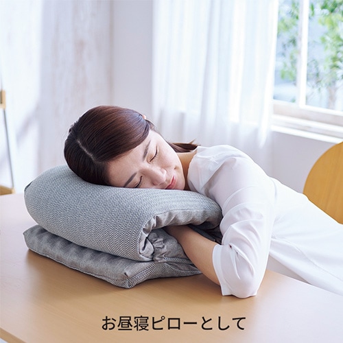 パワーナップピロー 西川 KuruKuru 昼寝枕 クッション QH91406000