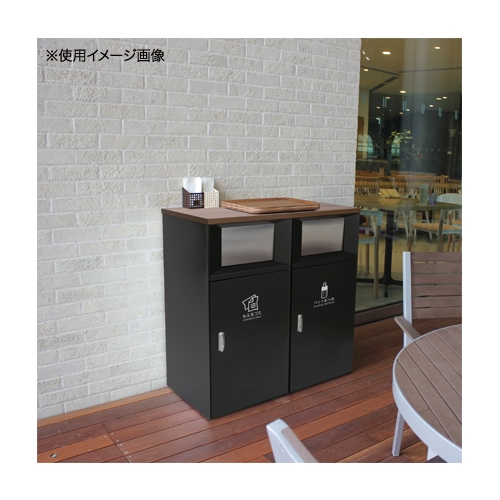 ゴミ箱 業務用ダストボックス 幅460×奥行462×高さ950mm 容量67L DS-189