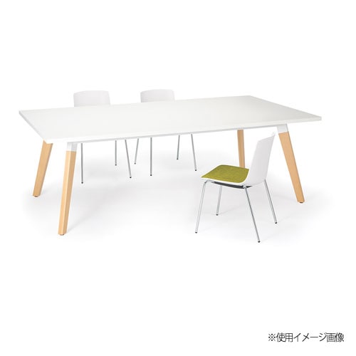 会議テーブル 幅1800×奥行900×高さ720mm 角型 抗菌天板 ミーティング