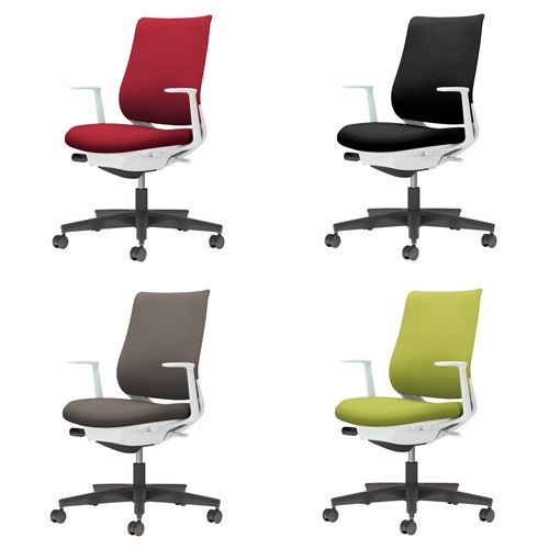 コクヨ ミトラ2 C04-B190CU-E19G9G1 L型肘 ランバーサポート無 背・座アッシュピンク 本体色（白） 樹脂脚(黒) ファブリックタイプ ウレタン脚 設置込 C04-B390MW-BKT6T61送料無料 | コクヨ Mitra 2通販 -