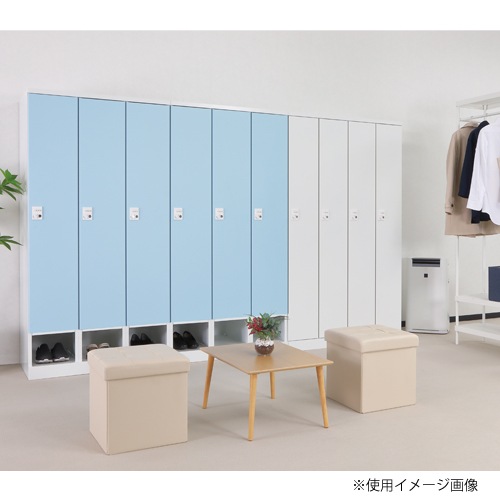 ロッカーの扉 更衣用ロッカー 完成品 オール扉タイプ 本体ホワイト【オフィス家具