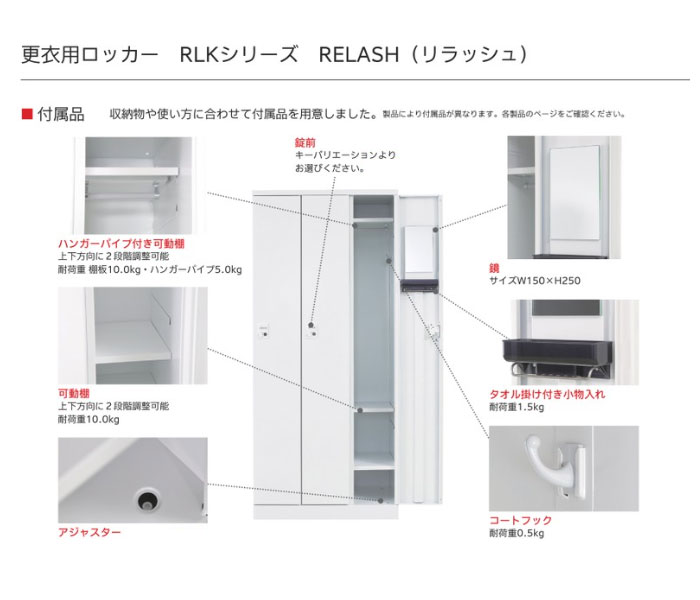 ロッカー 3人用 幅1050mm 内筒交換錠 オール扉タイプ RLK-TTN310-W