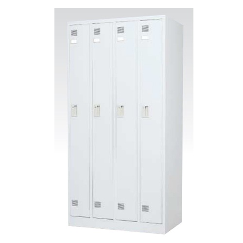 ロッカー 鍵付き 4人用 東洋事務器工業 FLK-4-WH（商品番号：48-lk-4