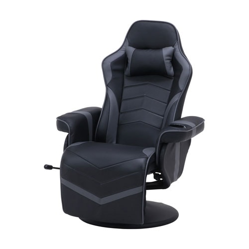 ゲーミングチェア 幅840×奥行890~1560×高さ940~1120mm リクライニング