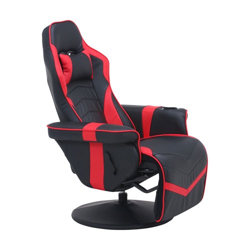 ゲーミングチェア リクライニングチェア オフィスチェア PCチェア (赤黒) 11/28 16時まで特価】タフネス ゲーミングチェア 高耐荷重150kg 4D