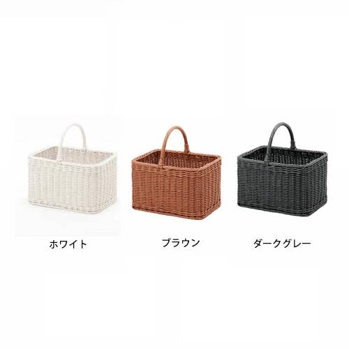 スクエアバスケット 幅370×奥行280×高さ360mm 抗菌加工 荷物入れ 小物