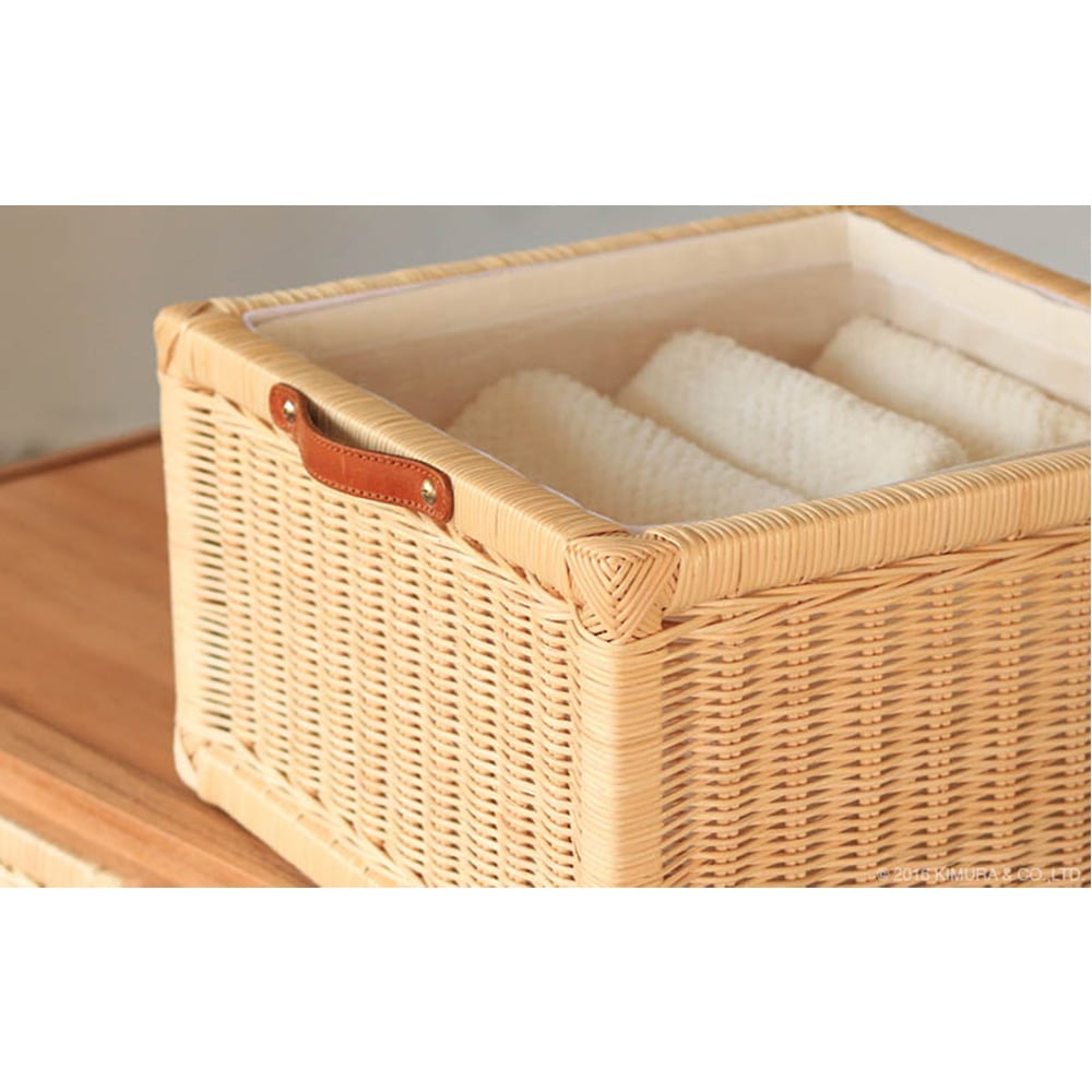 チェスト 3段 木製 幅45cm ランドリーチェスト G843XP（商品番号：55