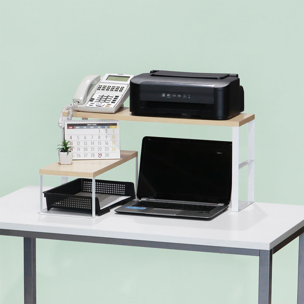 モニター台 幅70×奥行21×高さ34cm 机上台 パソコン台 机上棚 YS-M13