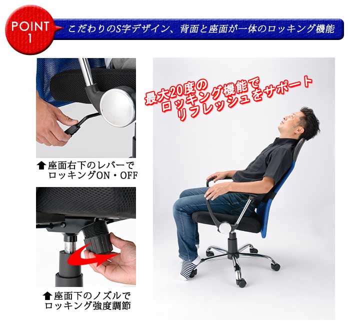 オフィスチェア デスクチェア メッシュチェア 肘付き VST-1M（商品番号