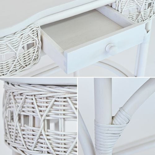 ドレッサーデスク 鏡なし 化粧台 ワークデスク T845WW（商品番号：55