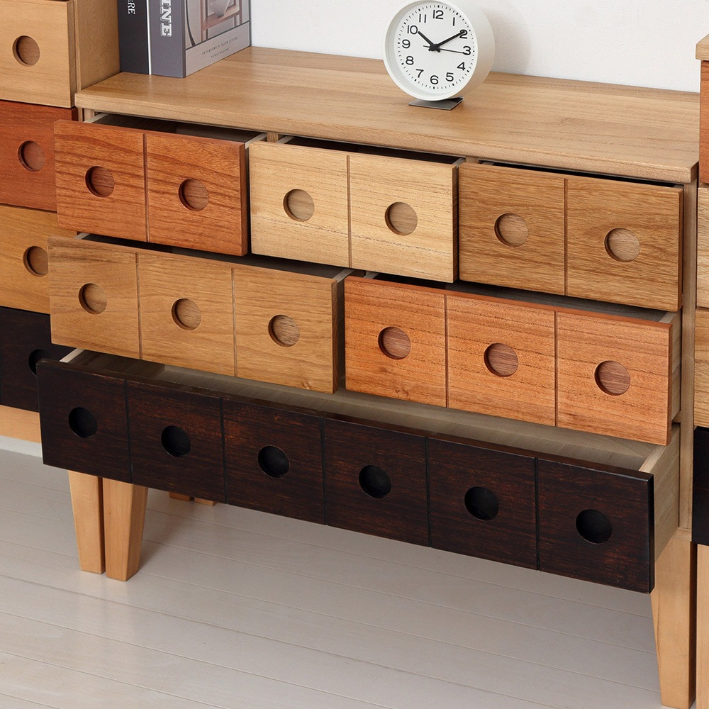 チェスト クロシオ 木製 天然木 タンス 64831-64833（商品番号：20