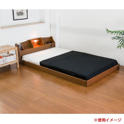 シングル ローベッド マットレス付き シングル］スチールローベッド マットレス付き ポケットコイル