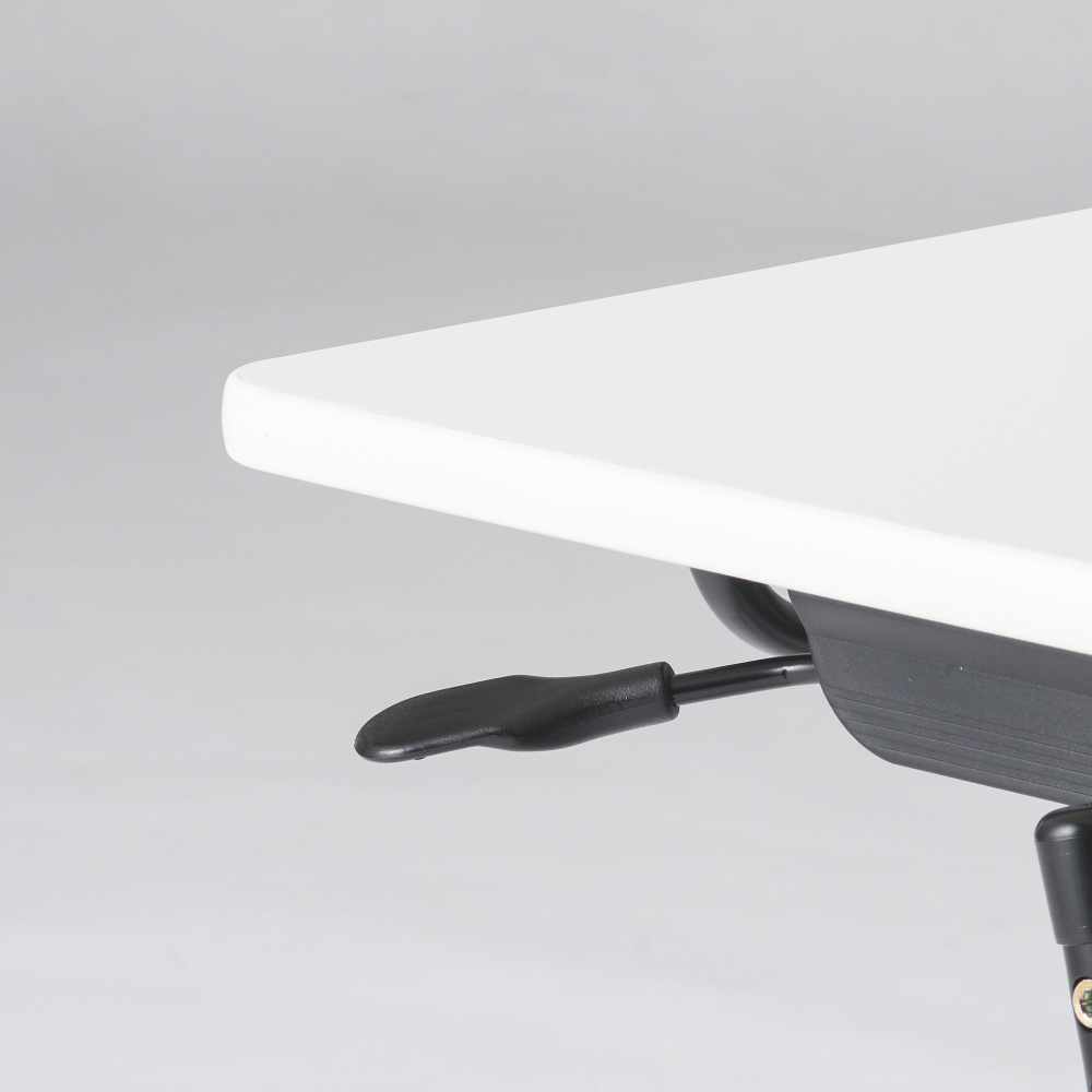 会議用テーブル ホワイト 幅650×奥行450mm フォールディングテーブル