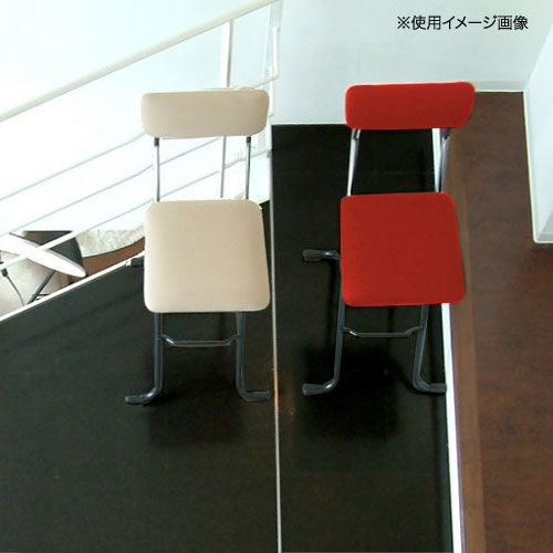 レッド　赤　ビンテージチェア　4脚　まとめ　パイプ椅子　昭和レトロ　折り畳み椅子 レッド赤ビンテージチェア4脚まとめパイプ椅子昭和レトロ