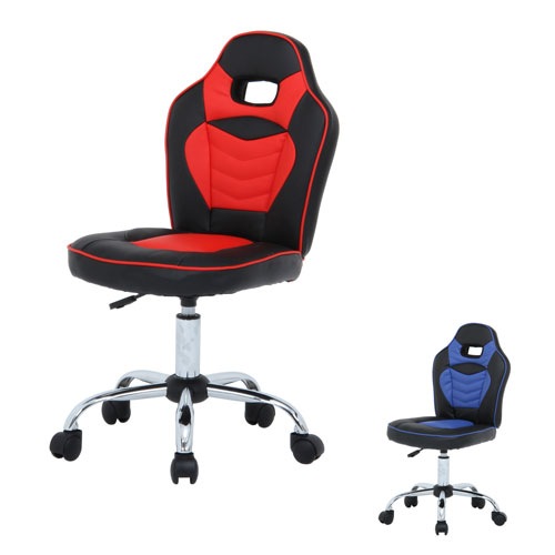 ゲーミングチェア キッズ用 幅500×奥行500×高さ825~900mm パソコンチェア レーシングチェア H-2781L