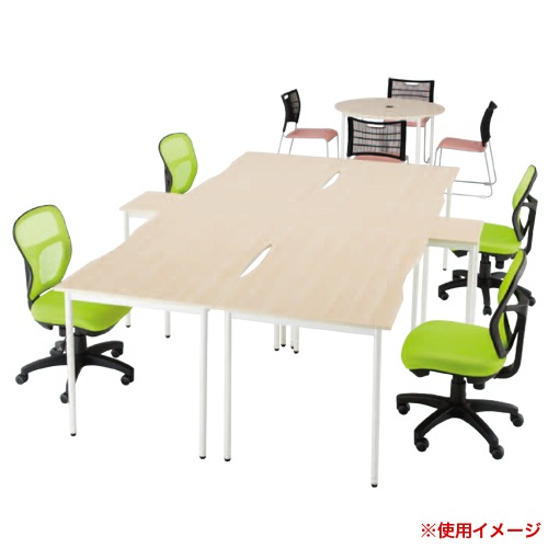 ミーティングテーブル 幅1000×奥行750mm 会議用テーブル ワーク