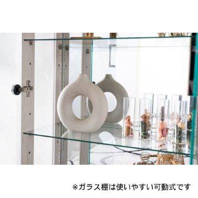 美品‼︎コレクション棚 食器棚 ガラス コレクションラック LEDコレクションケース 食器棚 ガラスケース