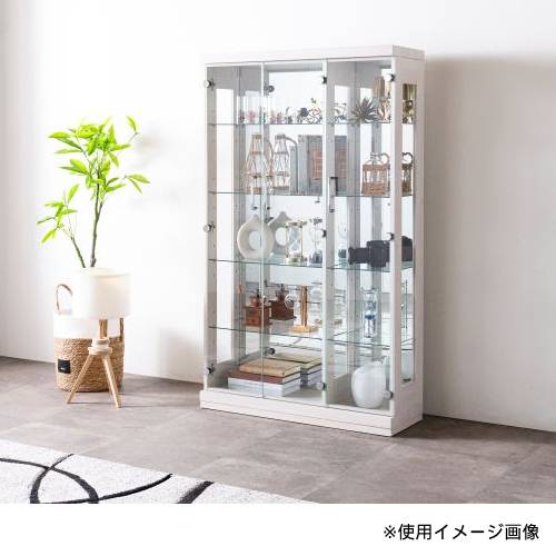 美品‼︎コレクション棚 食器棚 ガラス コレクションラック LEDコレクションケース 食器棚 ガラスケース