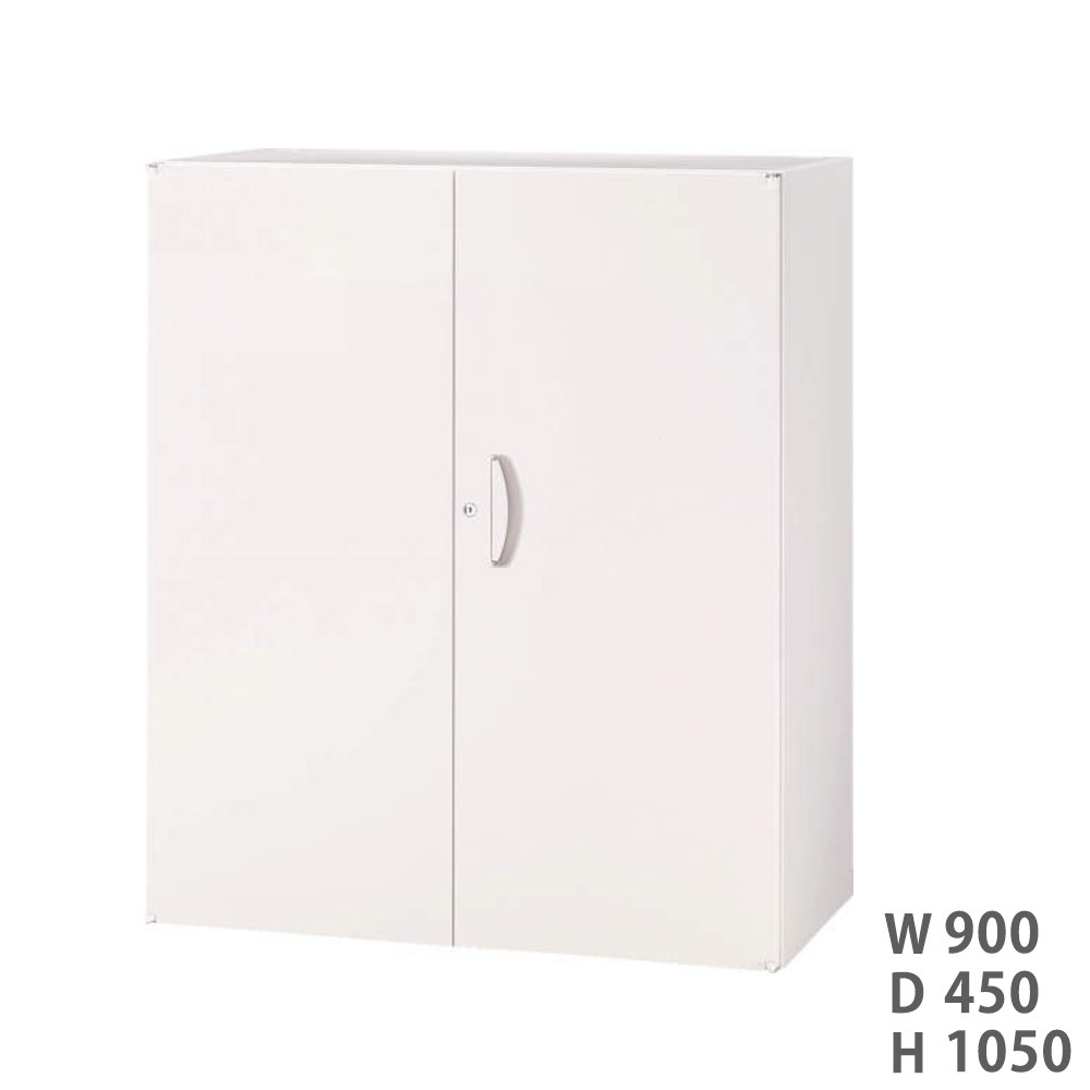 両開き書庫 ライオン事務器 SVシリーズ 幅900×奥行450×高さ1050mm