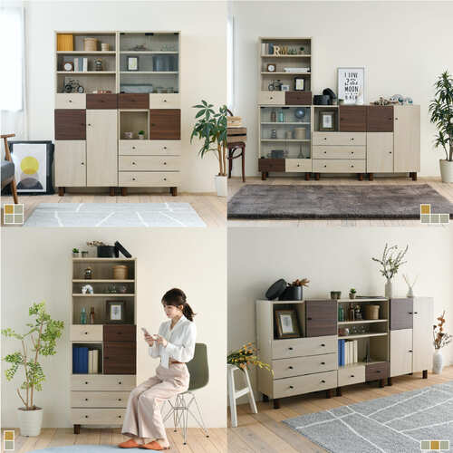 オープンラック 本棚 オープンシェルフ キャビネット サイドボード