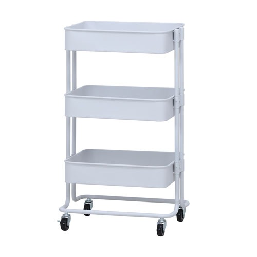 キッチンワゴン 3段 幅450×奥行320×高さ785mm トローリーワゴン