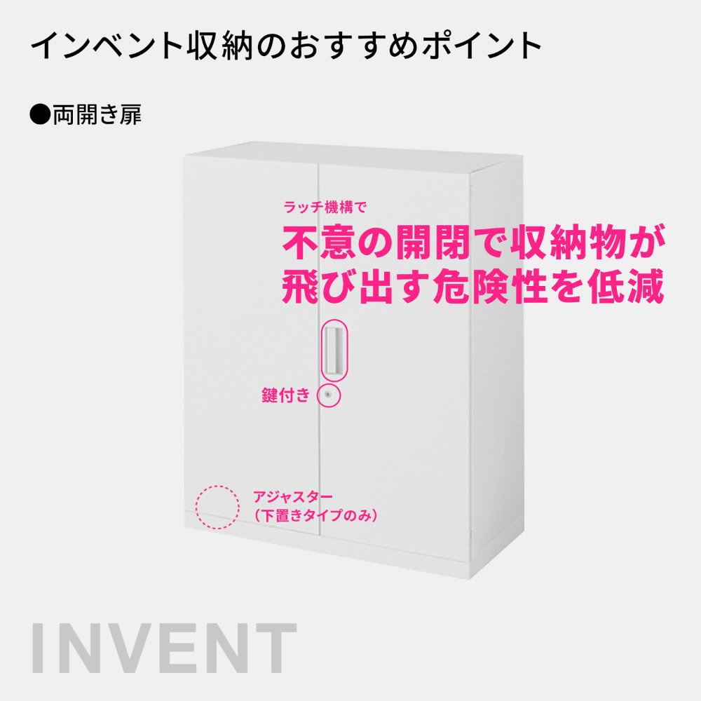 書庫セット コクヨ インベント 引戸+両開き 高さ1677mm WM-H239-S49
